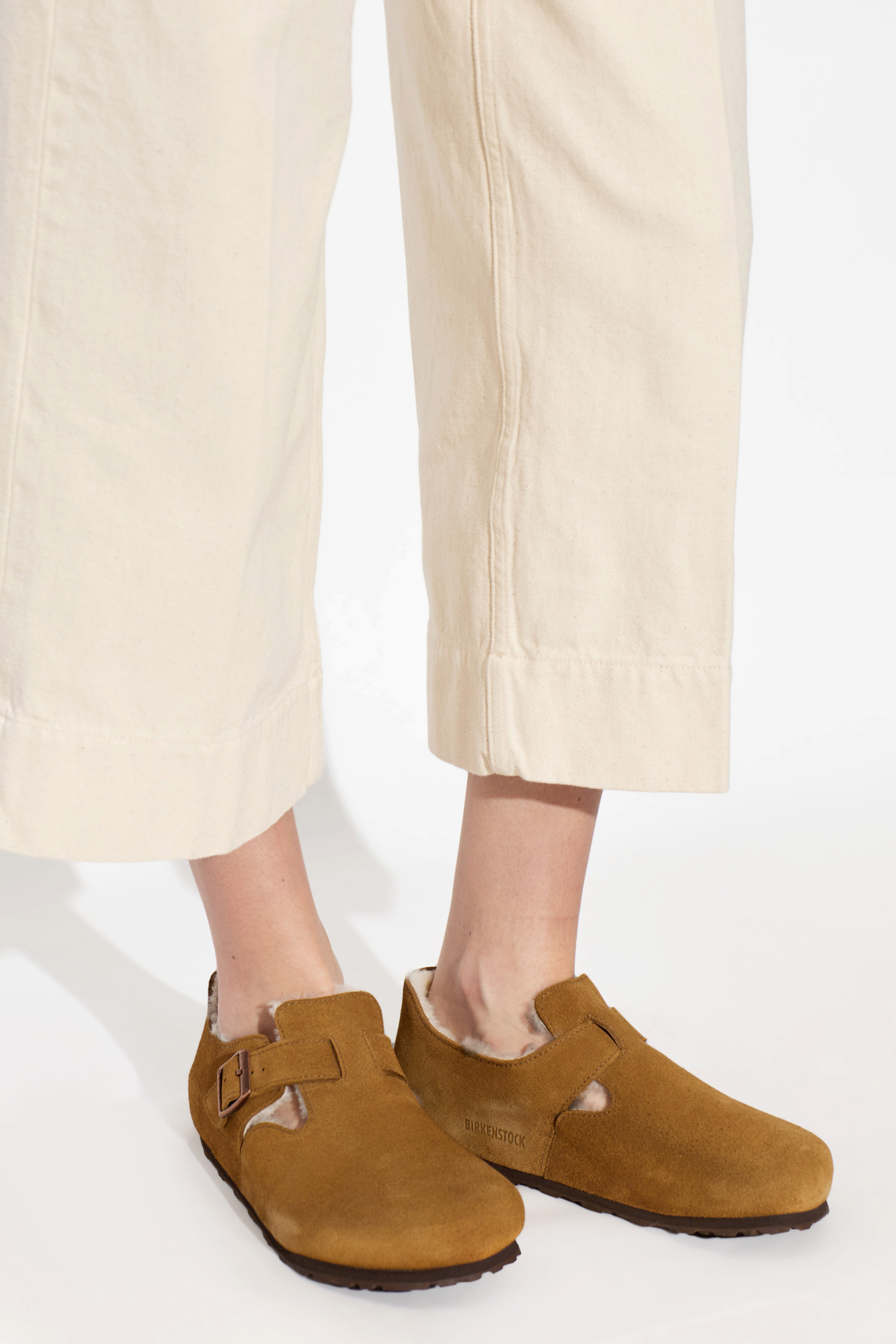 Brown 'London Shearling' suede shoes Birkenstock - Vitkac Canada